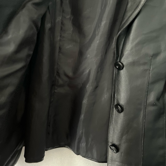 East 5th Genuine Leather Black Size 3X Jacket - Picture 6 of 12